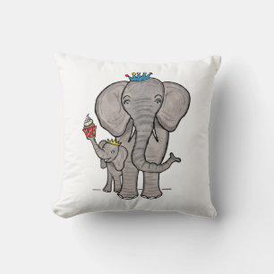 Cute Elephant and Baby Cushion