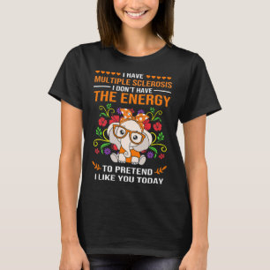 Cute Elephant Awareness Multiple Sclerosis Warrior T-Shirt