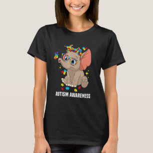 Cute Elephant Bandanna Animal  Autism Awareness Mo T-Shirt