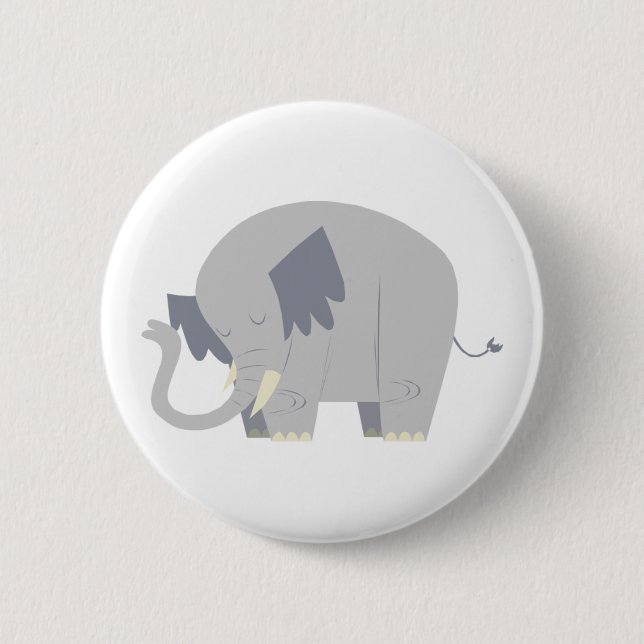 Cute Elephant Button (Front)