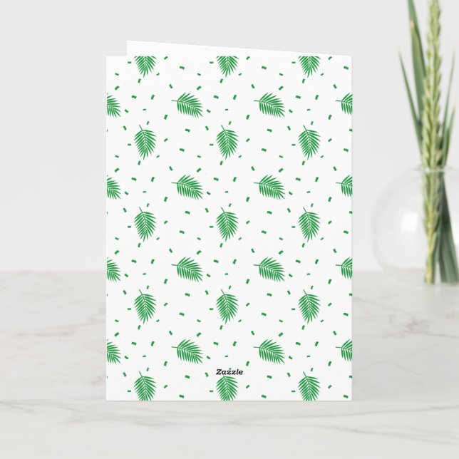 Cute Elephant Carrying Gift Thank You Card (Back)
