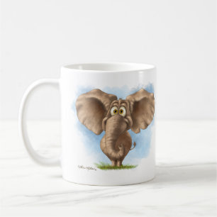 Cute Elephant Cartoon Coffee Mug
