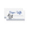 Cute Elephant Chevron Navy Diaper Raffle Ticket
