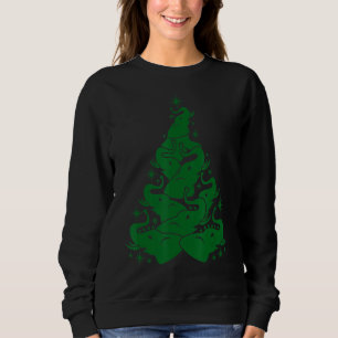 Cute Elephant Christmas Tree With Ornament Xmas El Sweatshirt
