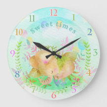 Cute Elephant Clock