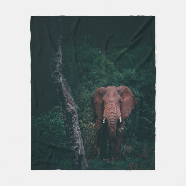 CUTE ELEPHANT FLEECE BLANKET (Front)