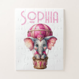 Cute Elephant Floral Puzzles 