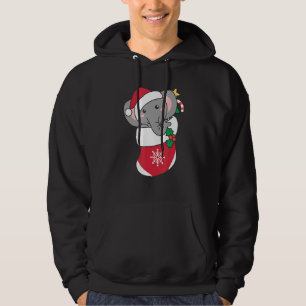 Cute Elephant For Christmas Elephant Hoodie