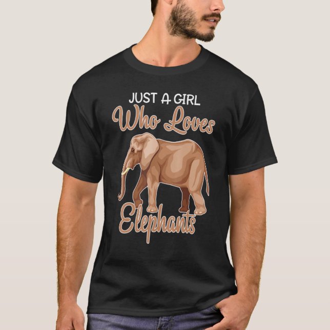 Cute Elephant For Teen Girls T-Shirt (Front)