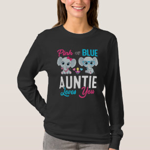 Cute Elephant Keeper Of The Gender Auntie Loves Yo T-Shirt