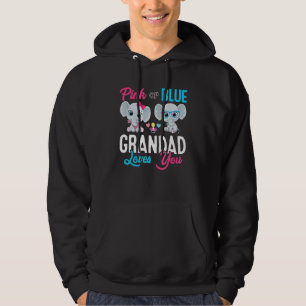 Cute Elephant Keeper Of The Gender Grandad Loves Y Hoodie