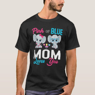 Cute Elephant Keeper Of The Gender Mum Loves You R T-Shirt