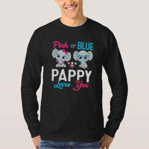 Cute Elephant Keeper Of The Gender Pappy Loves You T-Shirt