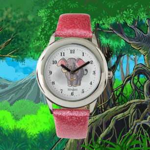 cute elephant lovers animal  watch