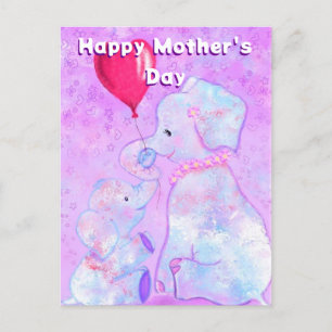 Cute Elephant Mother's Day Card