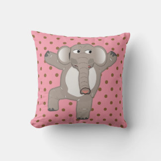 CUTE ELEPHANT NURSERY CHILDS ROOM PINK PILLOWS