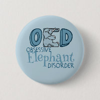 Cute Elephant Obsessed Blue