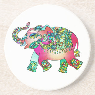 cute elephant sandstone coaster home decor