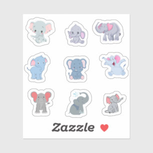 Cute Elephant Stickers