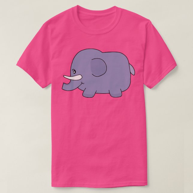 Cute Elephant T-Shirt (Design Front)