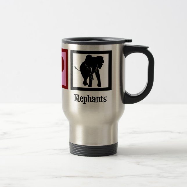 Cute Elephant Travel Mug (Right)