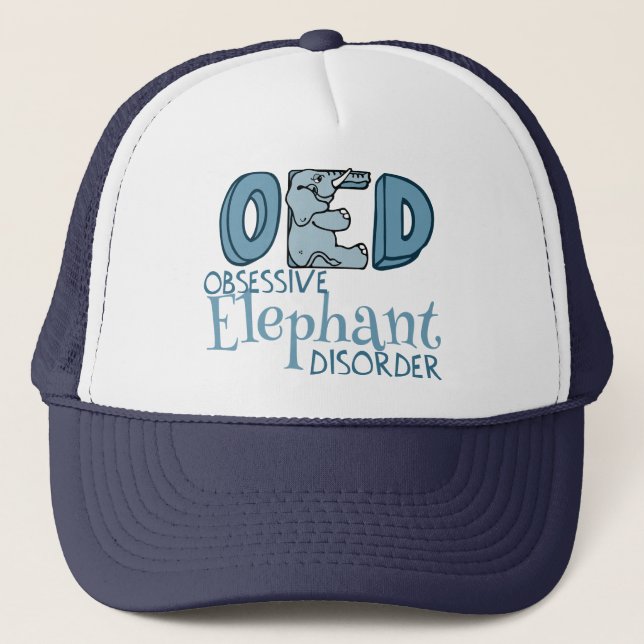 Cute Elephant Trucker Hat (Front)