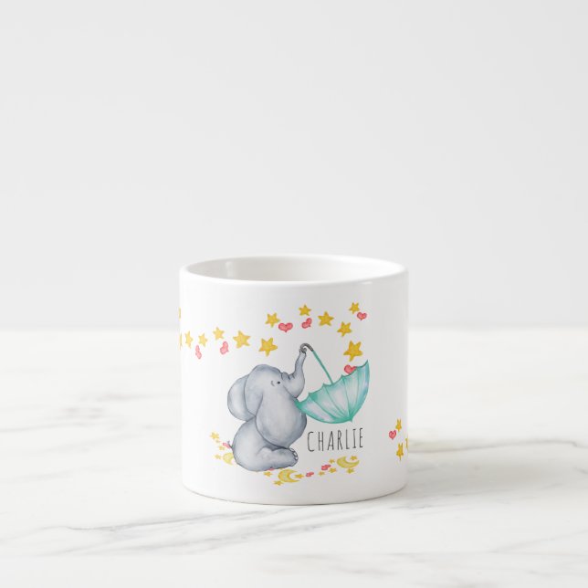 Cute Elephant Twinkle Tinkle Little Star Kids Cup (Front)