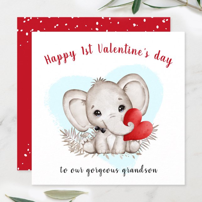 Cute Elephant Valentines Card (Cute Elephant Valentines Card)