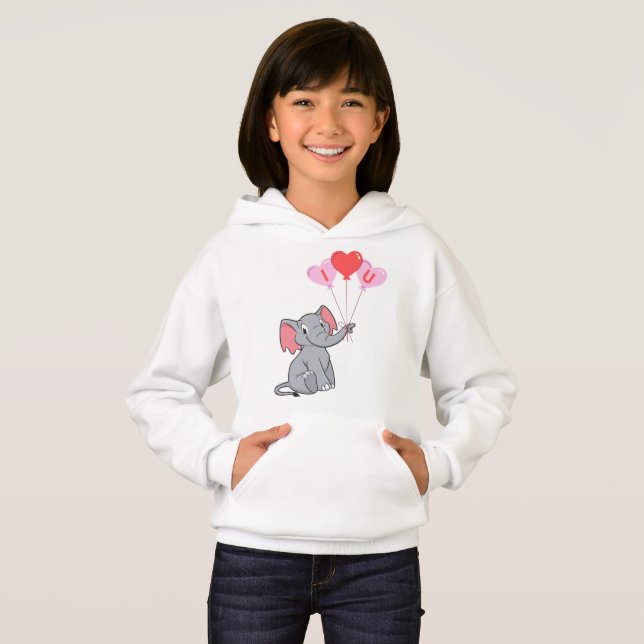 Cute elephant valentine's day  (Front Full)