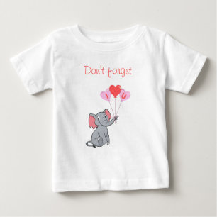 Cute elephant valentine's day  plus size T-Shirt