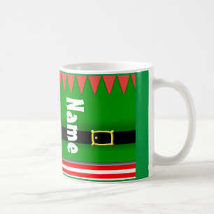 Cute Elf Christmas Holiday Coffee Tea Mug