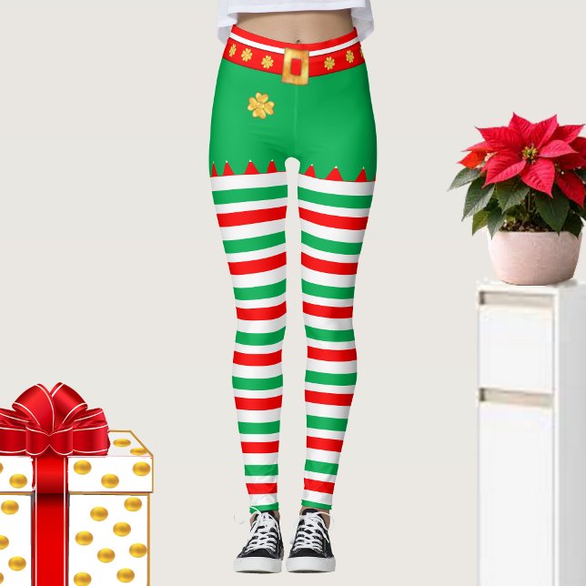 Cute elf striped leggings (Creator Uploaded)