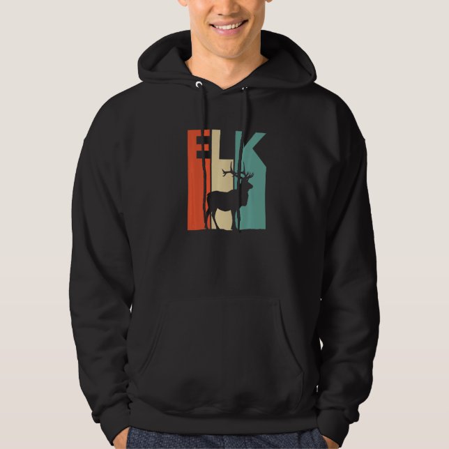 Cute Elk Animal Hoodie (Front)