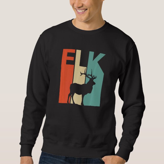Cute Elk Animal Sweatshirt (Front)