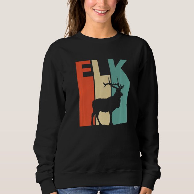Cute Elk Animal Sweatshirt (Front)
