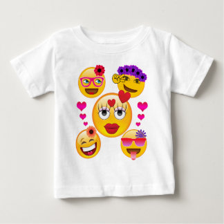 Cute Emoji Faces for Kids and Adults Baby T-Shirt