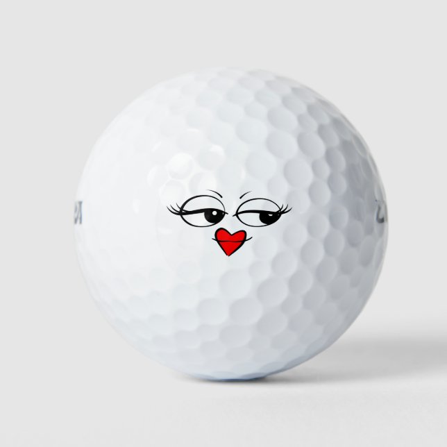 Cute Emoji Golf Balls (Front)