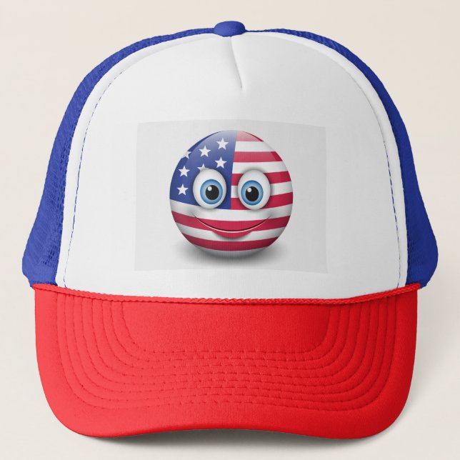 Cute Emoji Trucker Hat (Front)
