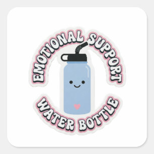 Cute Emotional Support Water Bottle Sticker - Kawa