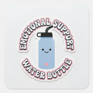 Cute Emotional Support Water Bottle Sticker - Kawa