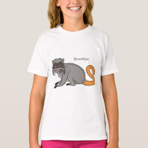 Cute Emperor Tamarin illustration cartoon T-Shirt