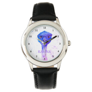 Cute Emu Australia Animal Girly Kids Aussie Watch