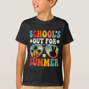 Cute End Of School Year Teacher Kids Schools Out T-Shirt