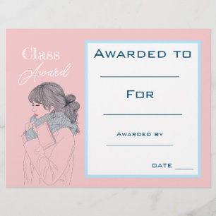 Cute English Award certificate Teacher supplies