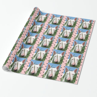 Cute English Bull Terrier #2 (Pink) Wrapping Paper