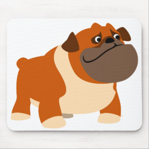 Cute English Bulldog Baby Clothing Mouse Pad