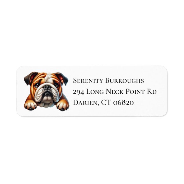 Cute English Bulldog Cartoon Puppy Dog Lover (Front)