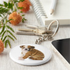 Cute English Bulldog Puppy Dog Keychain