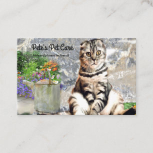 Cute English Cat Custom Business Card