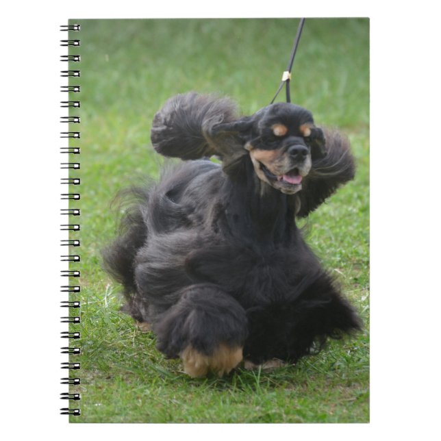 Cute English Cocker Spaniel Spiral Notebook (Front)